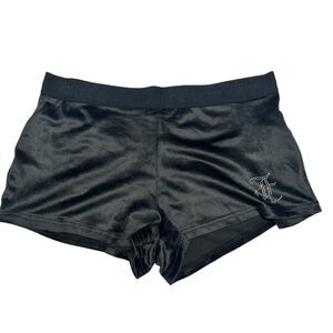 Juicy Couture Women’s Black Velour Lounge Shorts Sz. Medium